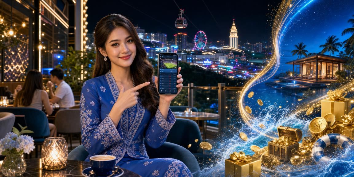 Pemain menggunakan kasino mudah alih di Genting Highlands dengan pakaian baju kurung
