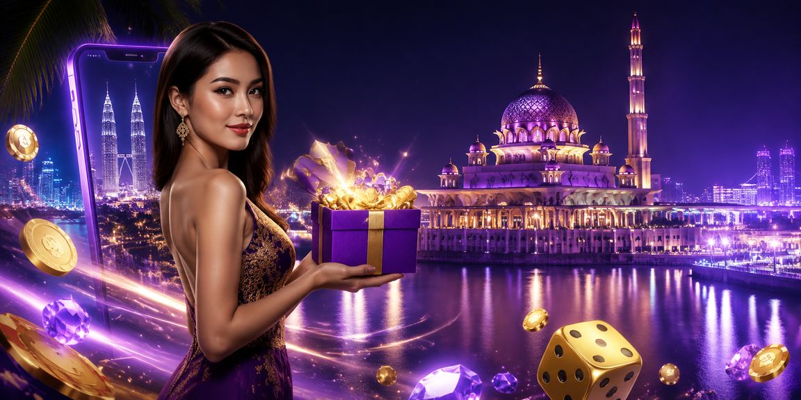 Paparan antara muka pendaftaran dan bonus rebet di Putrajaya dengan reka bentuk moden
